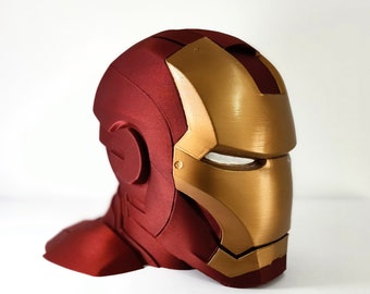 Ironman headset stand, 3D printed headphone accessory, PlayStation Xbox Nintendo Switch console microphone bust statue Marvel figure