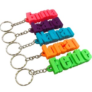 Keychain/Keyring 3D Printed Personalised Gifts for image 1