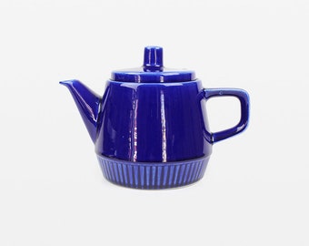 Blue Vintage Teapot From Villeroy & Boch Vera Series German Pottery Ceramics