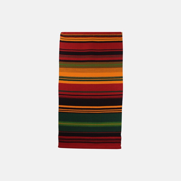 Big Sami Rana wall decor handmade from wool in beautiful red, green, black and orange colors