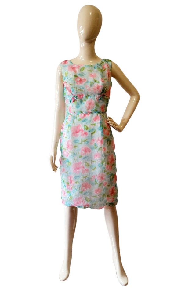 1950s Vintage Bubble Dress Floral 50s Sleeveless David Jones Midi Etsy Australia