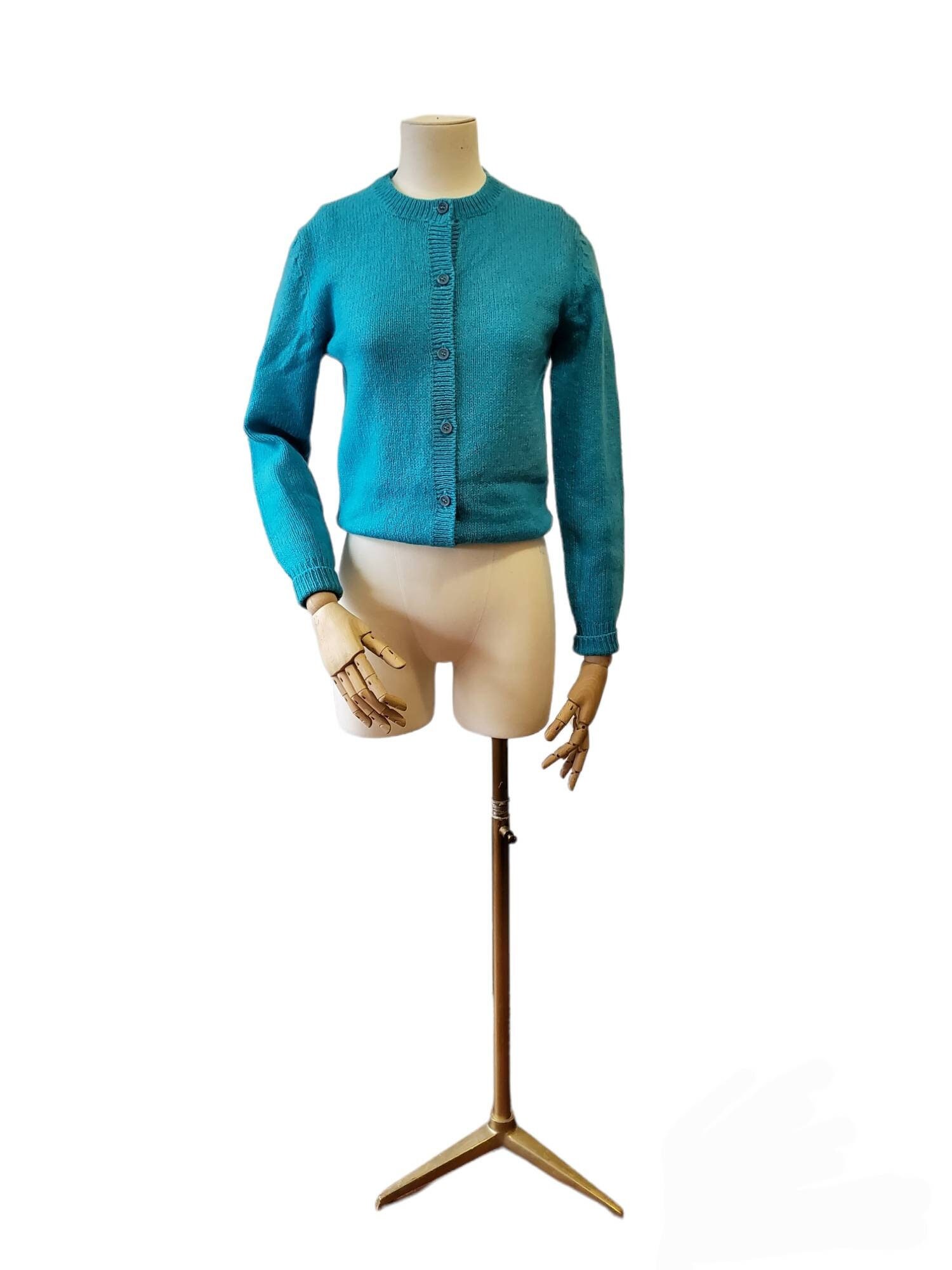 Vintage 70s Sportsgirl Pure Wool Knit Cardigan 1970s Blue - Etsy
