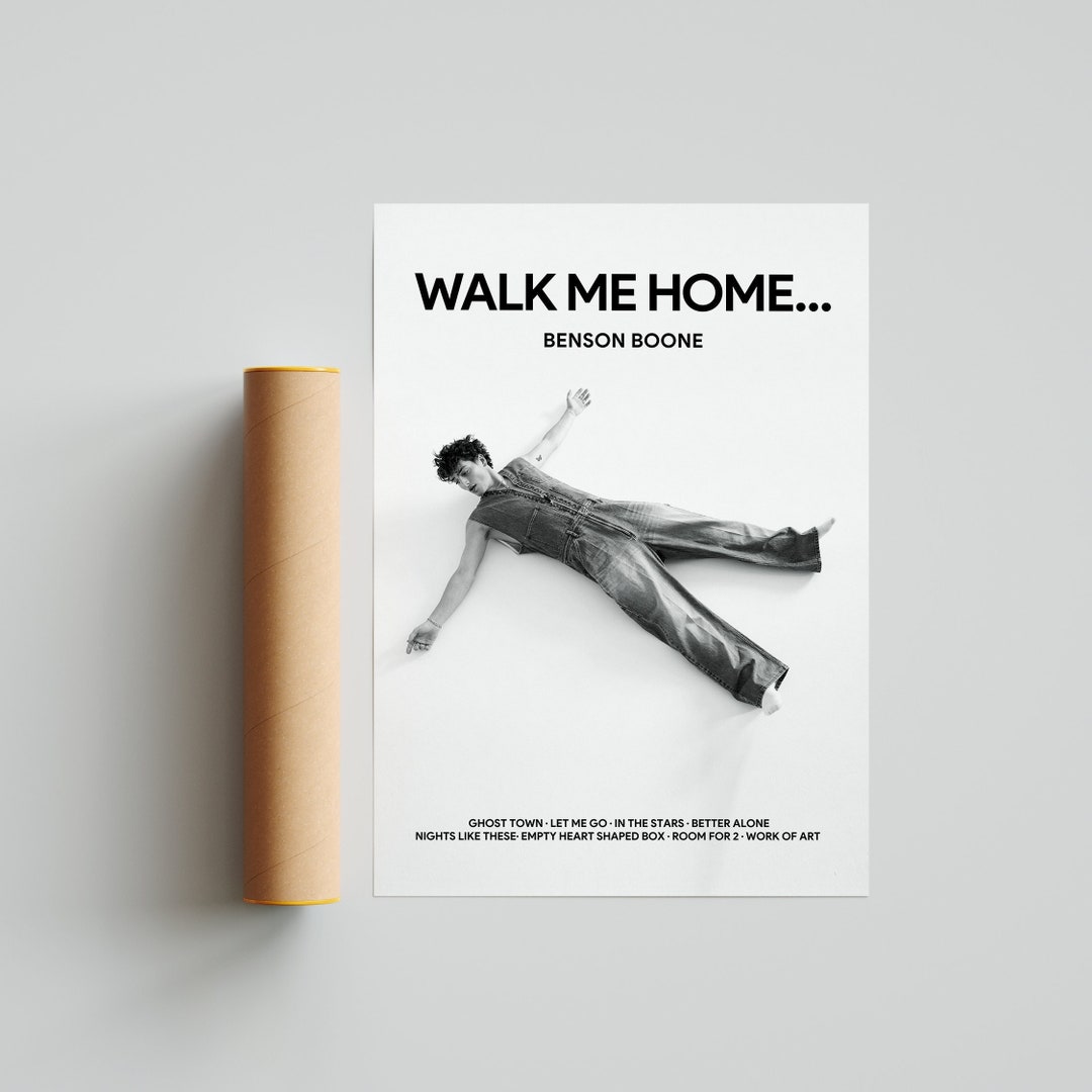 Benson Boone Walk Me Home... Album Cover Poster Poster Etsy