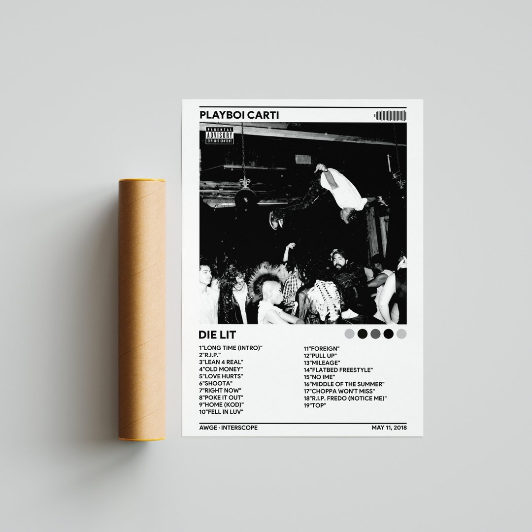 Playboi Carti Die Lit Album Cover Poster Playboi Carti - Etsy