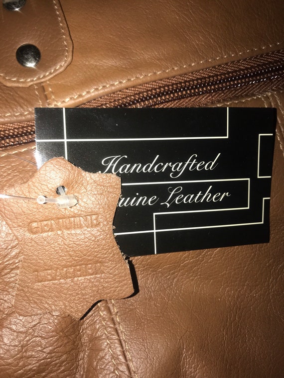 Brown leather handle bag - image 3