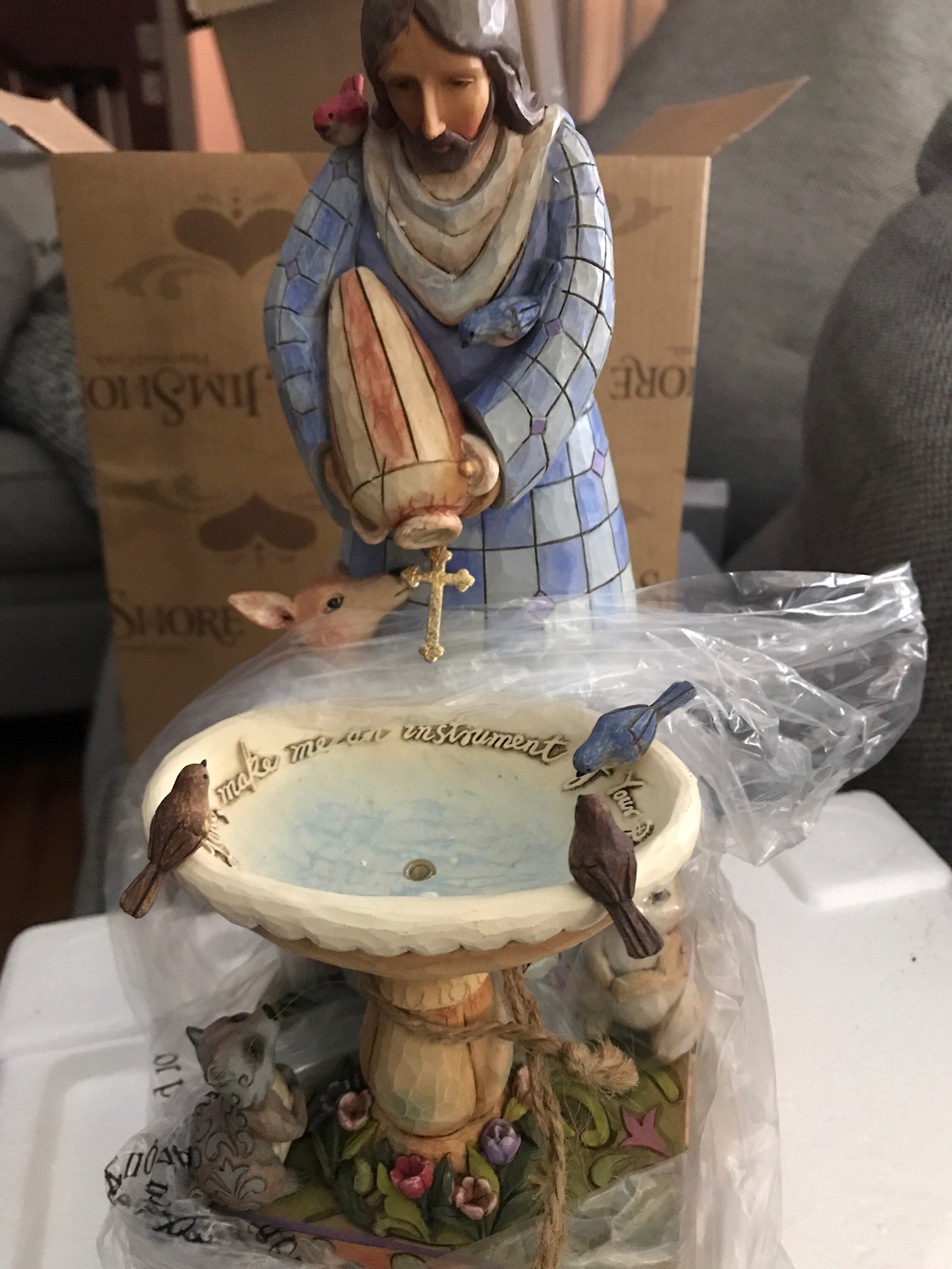 Jim Shore JIM SHORE HEARTWOOD CREEK ST FRANCIS TABLETOP FOUNTAIN NEW