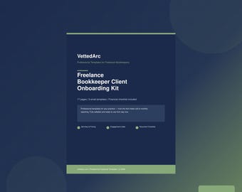 Bookkeeper Business Kit - Client Onboarding Templates & Tracker | Freelance | Google Sheets |Canva | 20 Templates