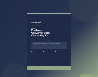 Freelance Copywriter Client Onboarding Kit | Professional Templates (PDF Download)