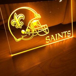 New Orlean Saints LED Neon Sign Size 8x12