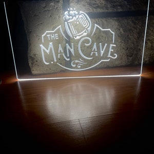 Man Cave LED Neon Sign Size 8x12