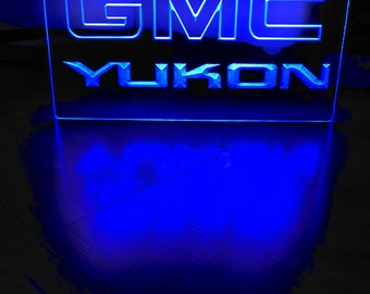 GMC Yukon LED Neon Sign Size 8x12