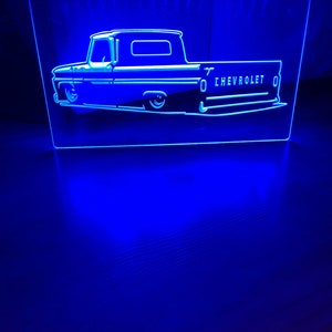 Chevrolet Classic Low Truck LED Neon Sign Size 8x12