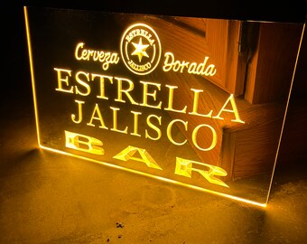 Estrella Jalisco LED Neon Sign Size 8x12