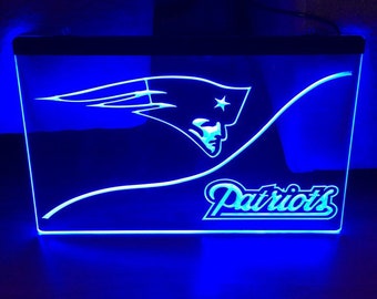 New England Patriots LED Neon Sign Size 8x12