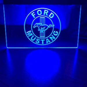 Ford Mustang LED Neon Sign Size 8x12
