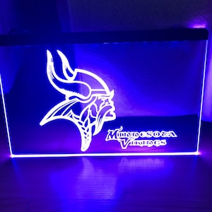 Minnesota Vikings LED Neon Sign Size 8x12