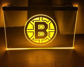 Boston Bruins LED Neon Sign Size 8x12