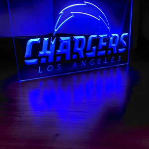 Los Angeles Chargers LED Neon Sign Size 8x12