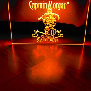 Letrero de neón LED de Capitán Morgan, tamaño 8 x 12
