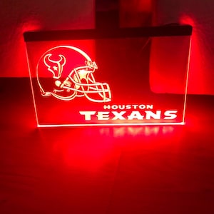 Houston Texans LED Neon Sign Size 8x12
