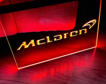 McLaren LED Neon Sign Size 8x12