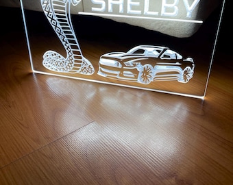 Shelby LED Neon Sign Size 8x12