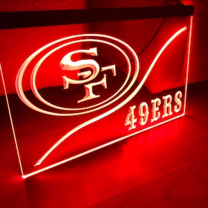 San Francisco 49ers LED Neon Sign Size 8x12
