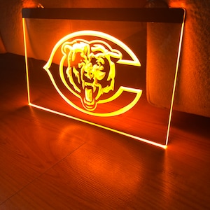 Chicago Bears LED Neon Sign Size 8x12