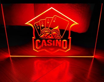 Casino LED Neon Sign Size 8x12