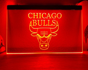 Chicago Bulls LED Neon Sign Size 8x12