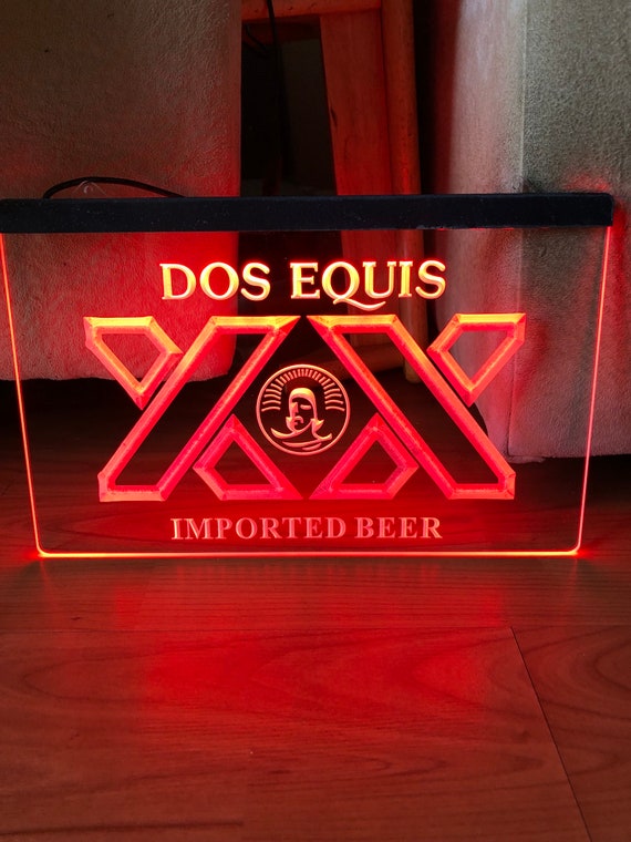 Dos Equis LED Neon Sign Size 8x12 Etsy