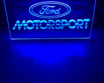 Ford Motorsport LED Neon Sign Size 8x12