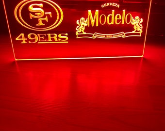 Modelo 49ers LED Neon Sign Size 8x12
