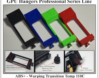 Professional ABS+ GPU Hanger Hangers Mining Rig Farm Wire Shelf Shelves Rack Clip Holder Pro Series High Heat Deflection 1 Year Warranty