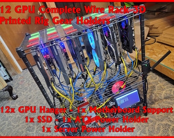 GPU Hanger Mining Farm Crypto Wire Shelf Rack Rig KIT Motherboard Ssd Atx Server Psu Supports Holders Hangers