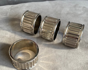 Silver Plated Dansk Napkin Rings (Q)