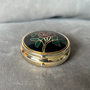 Cloisonne Style Pill Box
