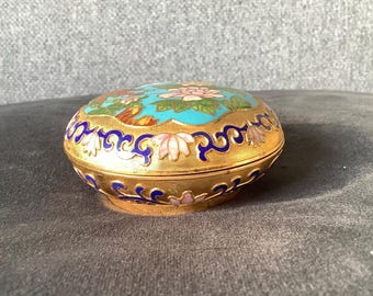 Caja de anillos vintage cloisonné (L)