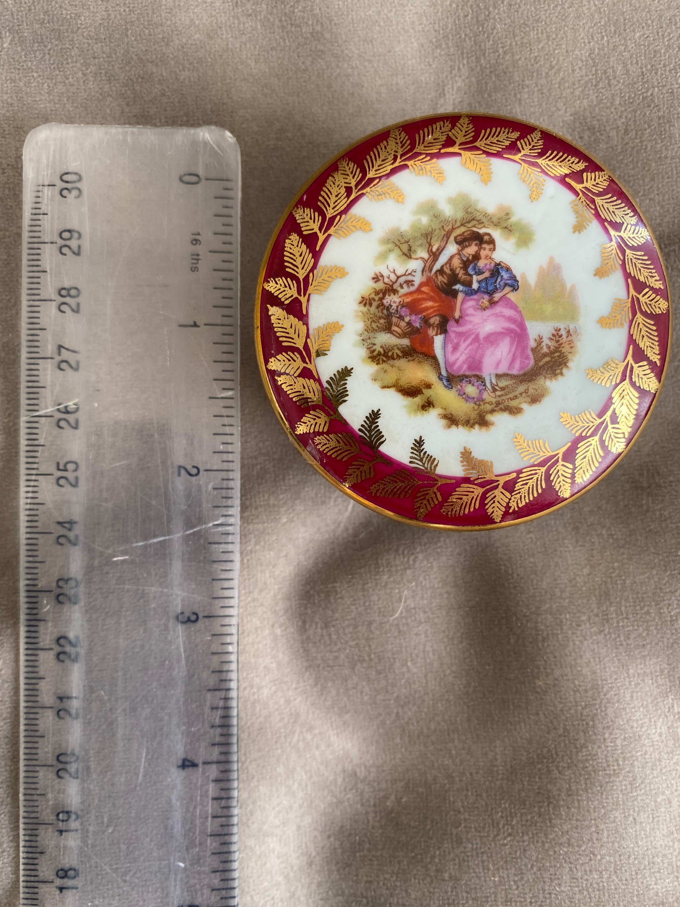 Limoges 花柄ボックス 陶磁器 Limoges Trinket Box - Etsy