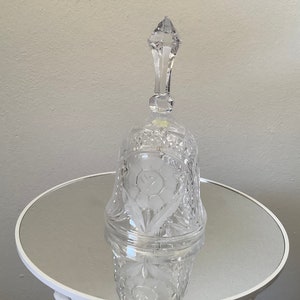 Vintage Lead Crystal Glass Bell