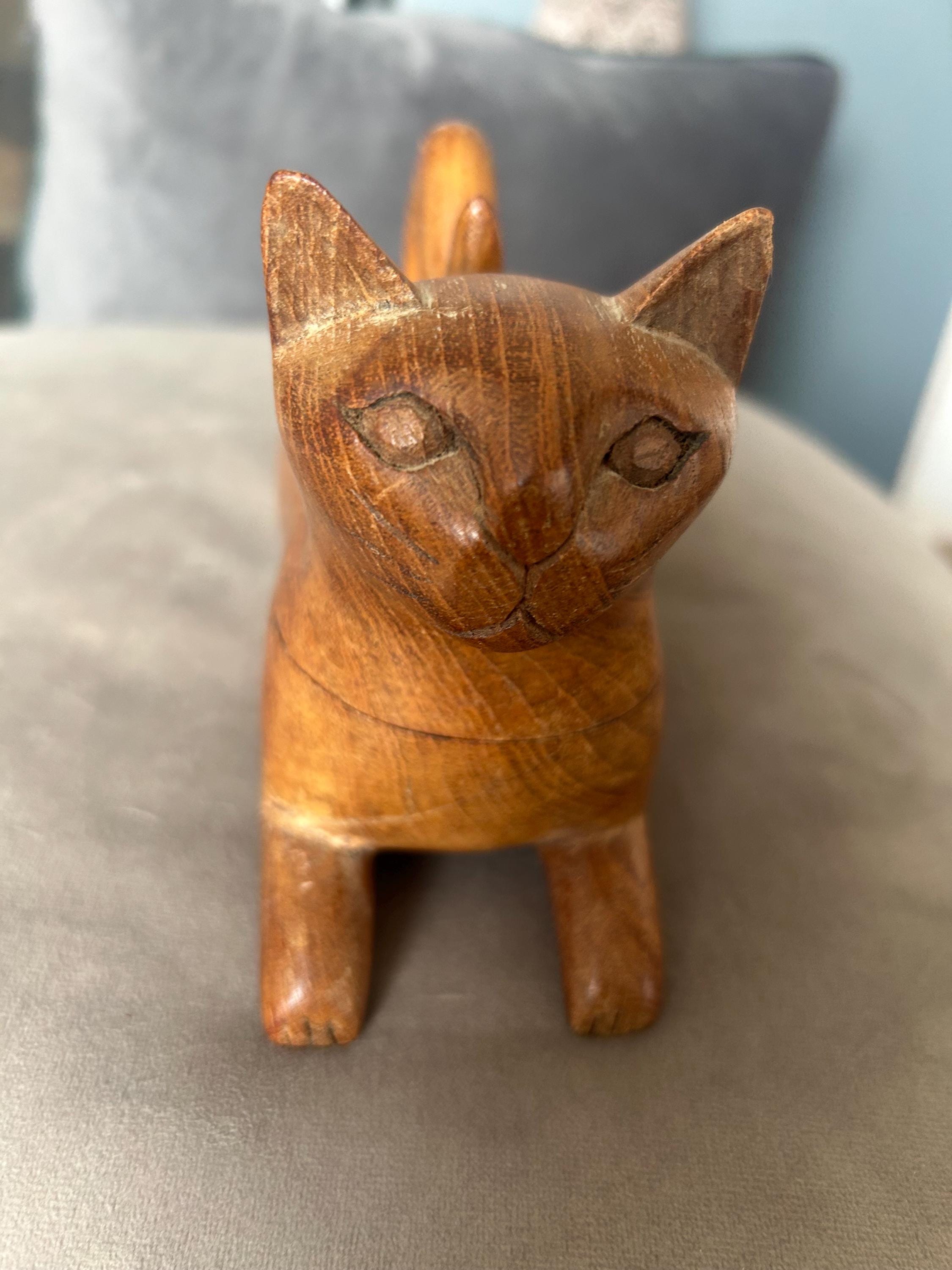 フランスアンティーク 木箱　猫柄　1900年前半 1900年前半 フランス アンティーク AMIDON LE CHAT 猫柄 木箱