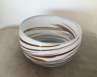 Vintage Scandinavian Glass Bowl