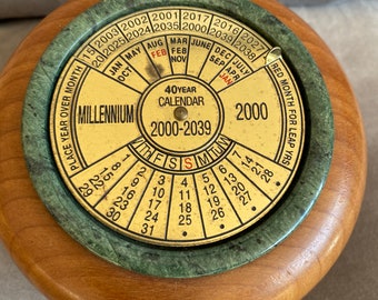 perpetual calendar 永久カレンダー 地球 ミッドセンチュリー