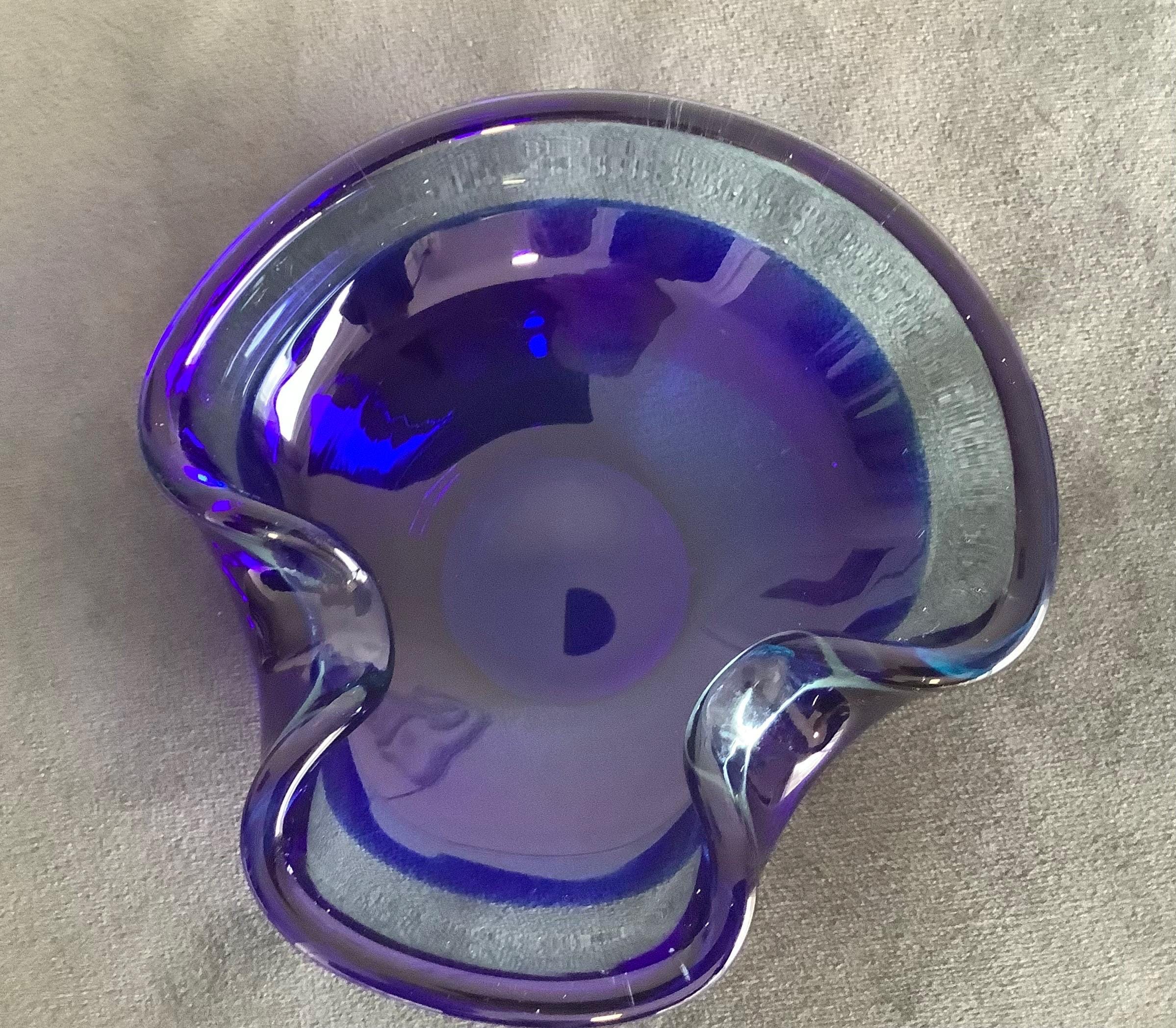 Blue murano ashtray - Etsy 日本