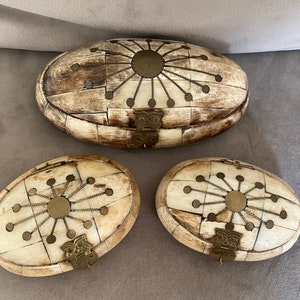 Set of three Eastern Jewellery Boxes