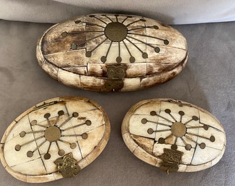 Set of three Eastern Jewellery Boxes