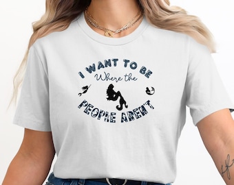 Meerjungfrau Introvert Shirt, Ocean Lover Zitat, lustiges asoziales T-Shirt