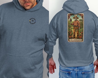 Arbeiten hart Tarot Karte T-Shirt | Tradesman Landschaft T-Shirt