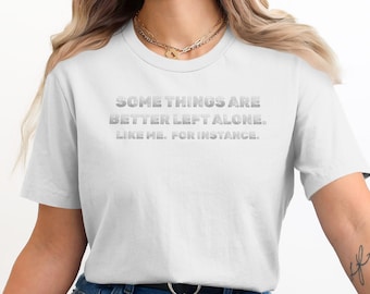 Introvertiertes Shirt, sarkastisches Zitat Hoodie, unsoziales Rundhalsausschnitt, ruhige Person T-Shirt