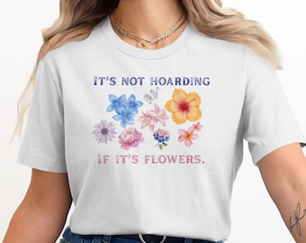 Lustiges Blumen-Liebhaber-T-Shirt, Aquarell botanisches Gärtner-T-Stück, Pflanzen-Mamma Geschenk